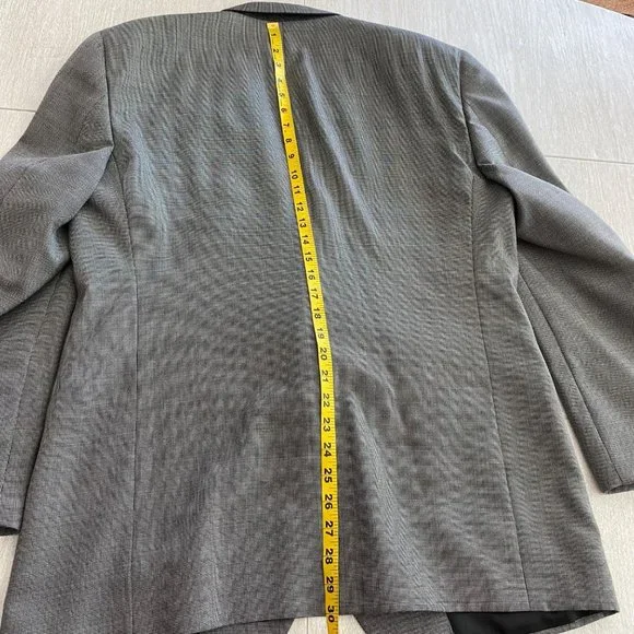 Christian Dior Vintage Monsieur Mens Blazer Size 40R * Black Gray - Picture 10 of 13